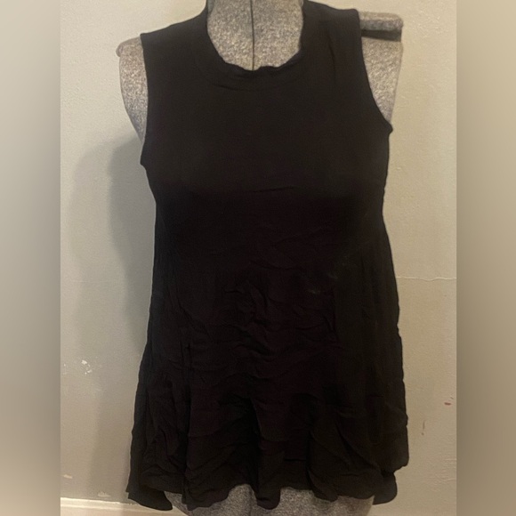 Maurice’s Black Sleeveless High Low  Blouse Size Small Nwt - Picture 1 of 5